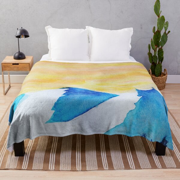 Item preview, snowy mountan sunset with trees designed and sold by -Lily-Anne-.