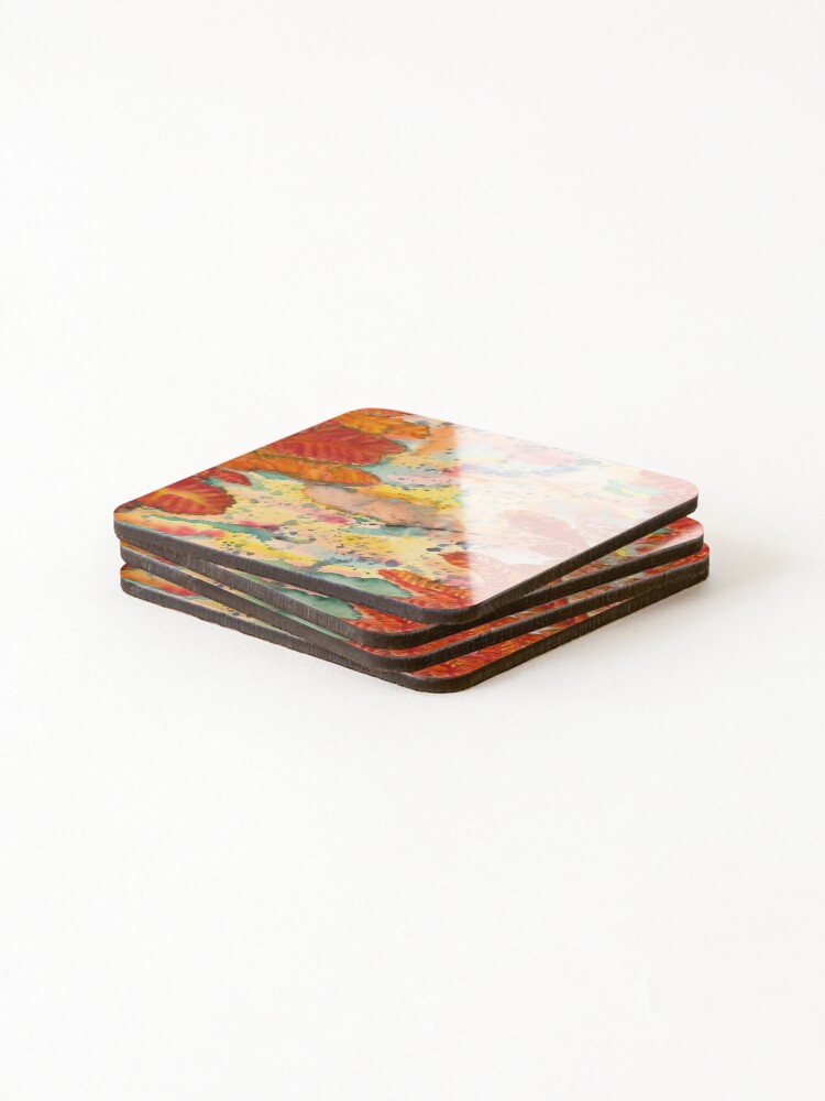 Thumbnail 4 of 5, Coasters (Set of 4), Fall Abstract designed and sold by CustomMonster.
