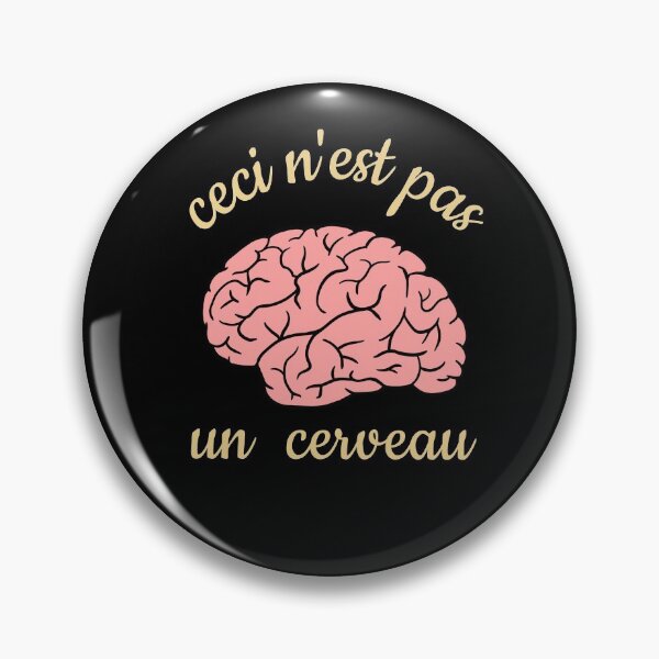 Item preview, Ceci Nest Pas Un Cerveau - Art Teacher Brain designed and sold by CanadianUnicorn.