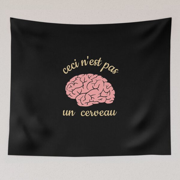 Item preview, Ceci Nest Pas Un Cerveau - Art Teacher Brain designed and sold by CanadianUnicorn.