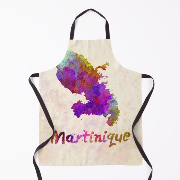 Item preview, martinique watercolor map designed and sold by paulrommer.