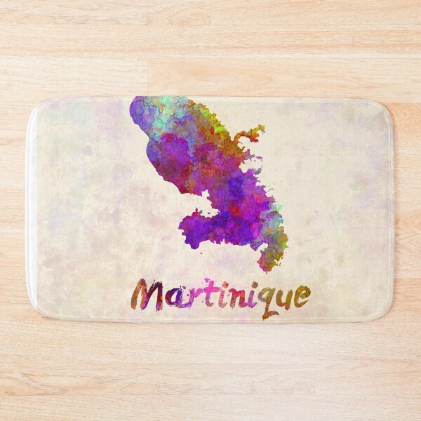 Artikelvorschau, Martinique Aquarellkarte entworfen und verkauft von paulrommer.