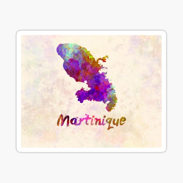 Aperçu de l'œuvre Copia de Carte aquarelle de martinique créée et vendue par paulrommer.