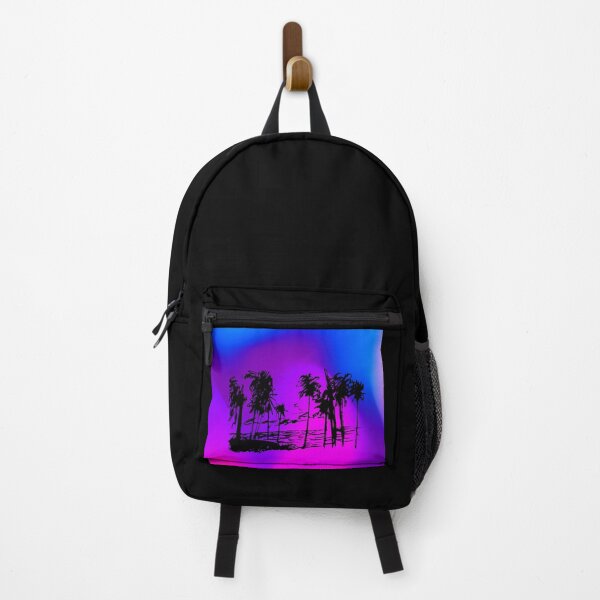 Item preview, Colorful Palm Trees Beach Face Mask, Tropical Neon Design designed and sold by Lizzie May.