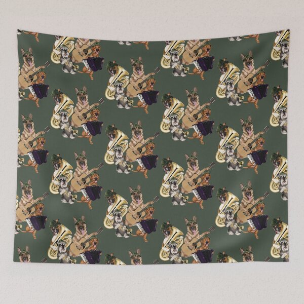 Item preview, Dogs playing instruments - polka band designed and sold by Mehu.