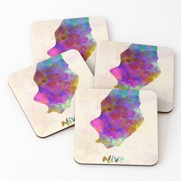 Item preview, Nive watercolor map designed and sold by paulrommer.