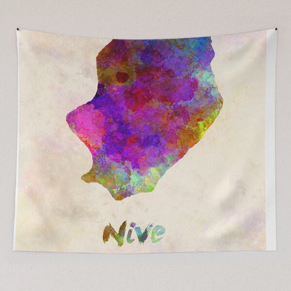 Item preview, Nive watercolor map designed and sold by paulrommer.
