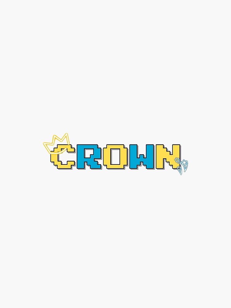 Crown Sticker for Sale by taboozy