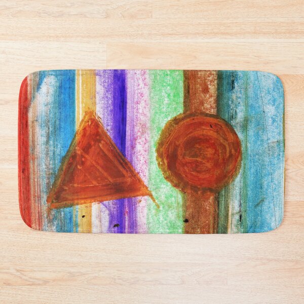 Item preview, Three Figures Geometric Linear Oil Pastel Drawing designed and sold by SpieklyArt.