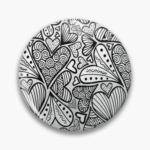 Item preview, Zentangle Inspired Art Heart designed and sold by REApparelCo.