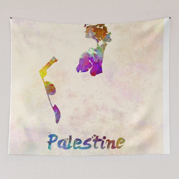 Item preview, Palestine watercolor map designed and sold by paulrommer.
