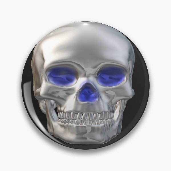 Item preview, Metallic human skull face mask designed and sold by Andyt.