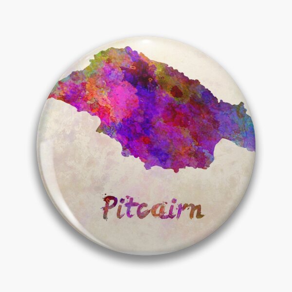 Item preview, Pitcairn watercolor map designed and sold by paulrommer.