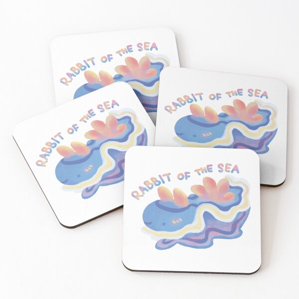Item preview, White Blue Sea Rabbit Sea Slug designed and sold by SwaDesign.