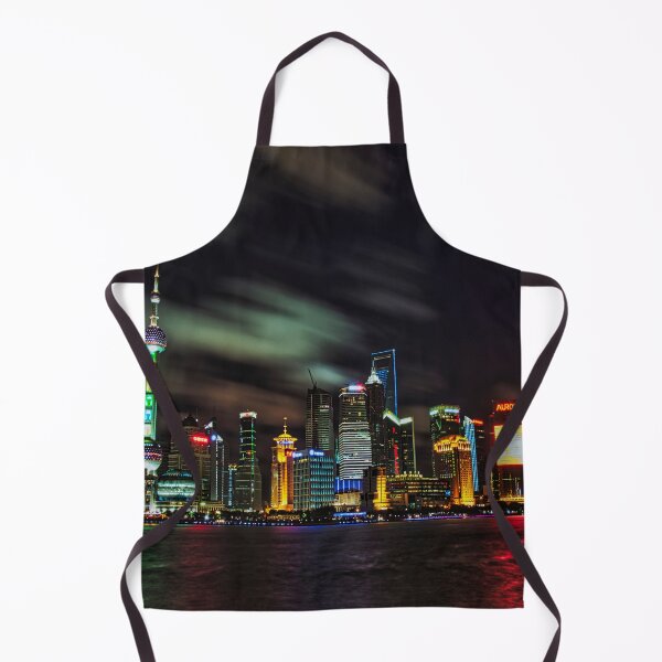 Artikelvorschau, Shanghai Skyline bei Nacht entworfen und verkauft von tpixx.