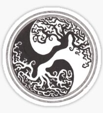 Yin yang arbre de vie Sticker
