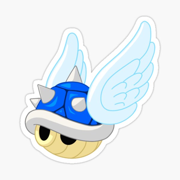 coquille bleue Sticker