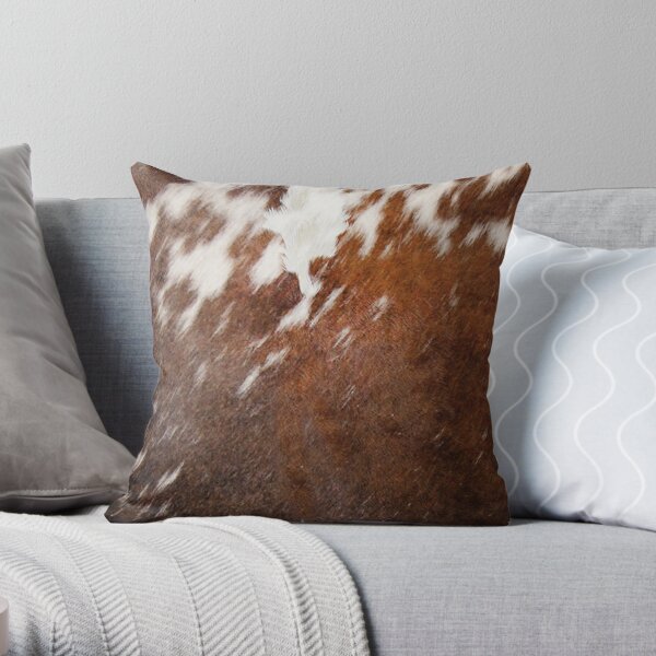 Faux cowhide cheap cushions