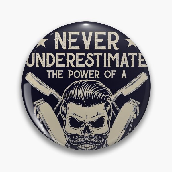 Item preview, Never Underestimate The Power Of A Barber designed and sold by mmos.