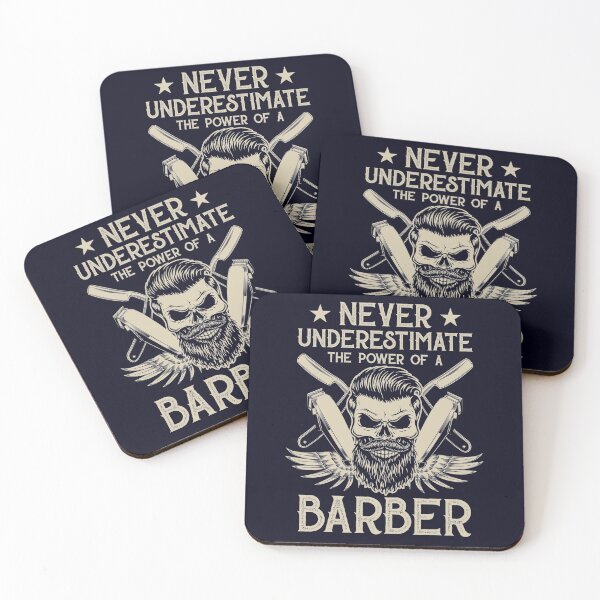 Item preview, Never Underestimate The Power Of A Barber designed and sold by mmos.