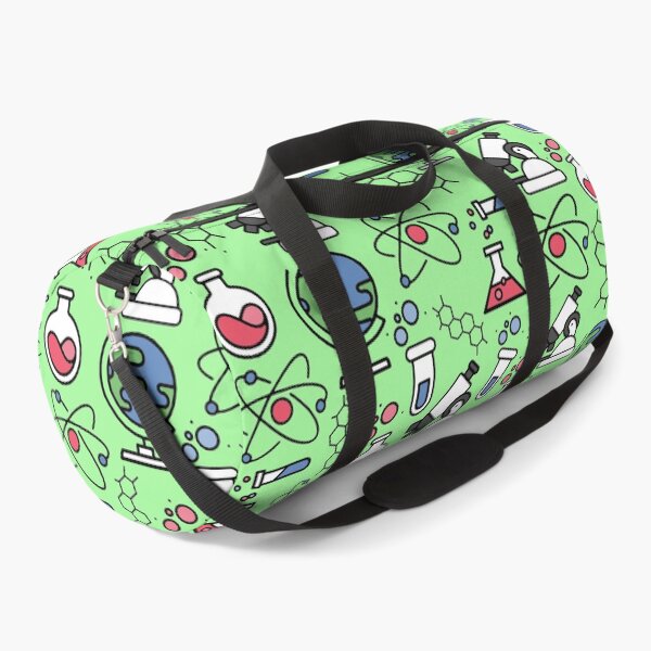 Item preview, science teacher tools and equipment green background designed and sold by Ella's Doodles And Designs.