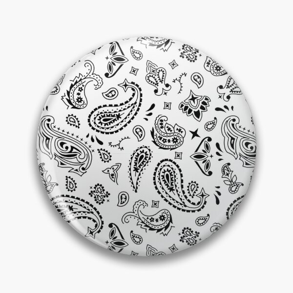 Item preview, Black Paisley (on White) designed and sold by BadBehaviour.