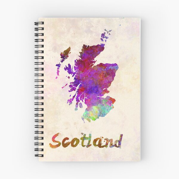 Item preview, Scotland watercolor map designed and sold by paulrommer.