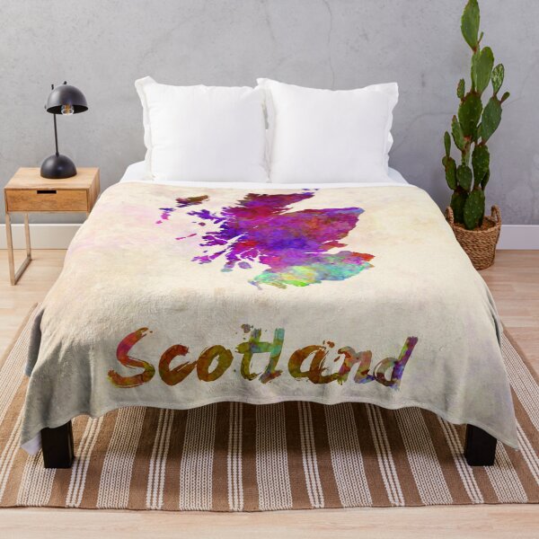 Item preview, Scotland watercolor map designed and sold by paulrommer.