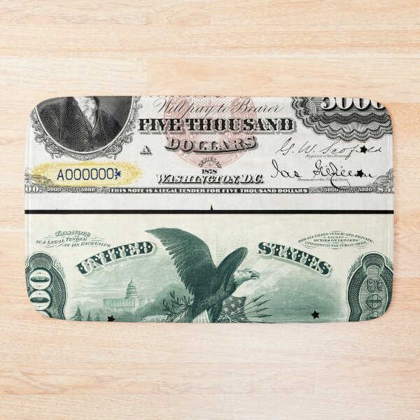 Item preview, James Madison US 5000 (1878) designed and sold by TheWildWildWest.