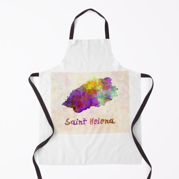 Item preview, Saint Helena watercolor map designed and sold by paulrommer.