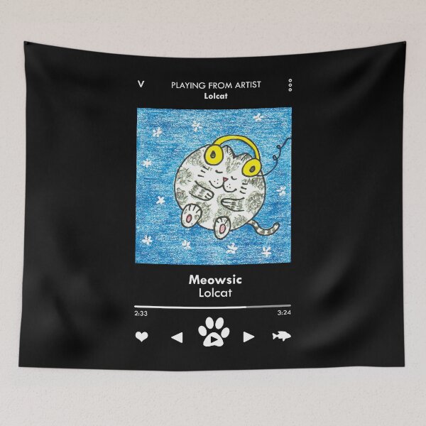 Item preview, Cat artist on music app designed and sold by bittergodart.