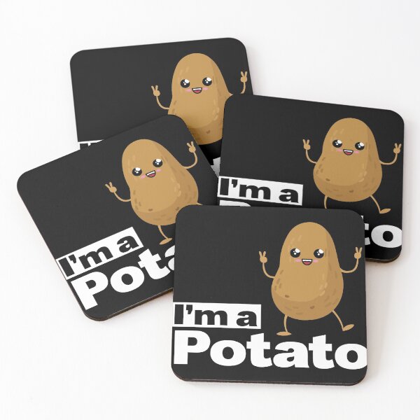 Item preview, I Am A Potato design, French Fry design, Potato gift print designed and sold by Lisbob.