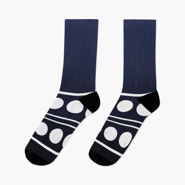 Item preview, White border pattern on a sophisticated gradient navy blue background  designed and sold by PetaJaneHome.