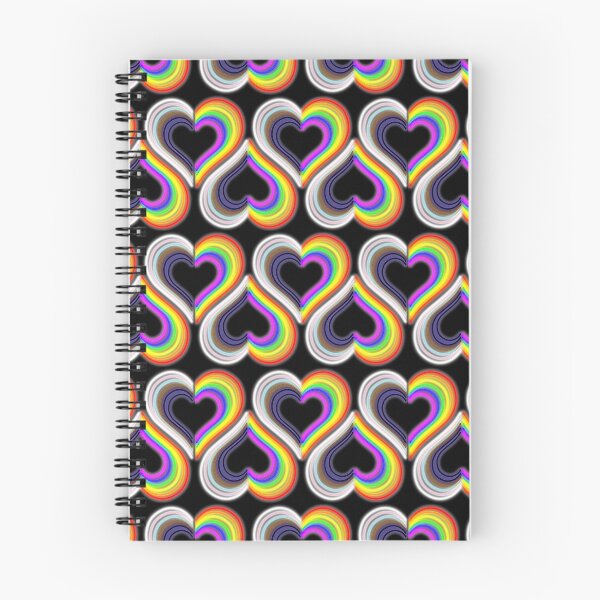 Item preview, Progress Pride Neon Light Hearts designed and sold by SpectreSparkC.