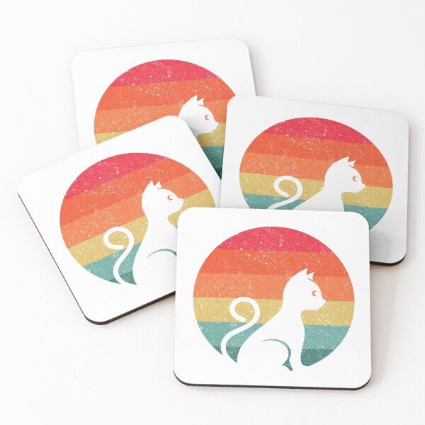 Item preview, SUNSET CAT KITTY RETRO VINTAGE STYLE designed and sold by pierrelaidesign.