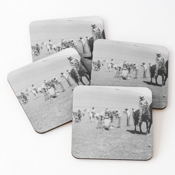 Item preview, Branding cattle at Wind River Agency NARA designed and sold by TheWildWildWest.