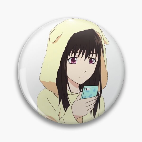 Item preview, Hiyori in PJs with phone sticker designed and sold by Moonsun3.