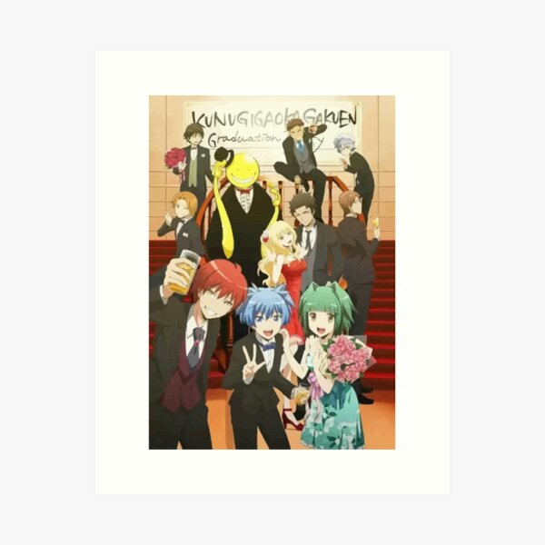 Assassination Classroom Koro Sensei Itona Karma Nagisa Graduation school party Impression artistique