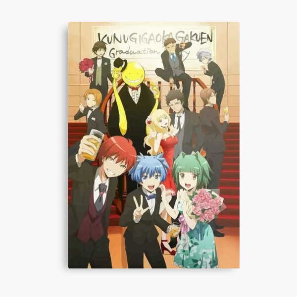 Assassination Classroom Koro Sensei Itona Karma Nagisa Graduation school party Metal Print