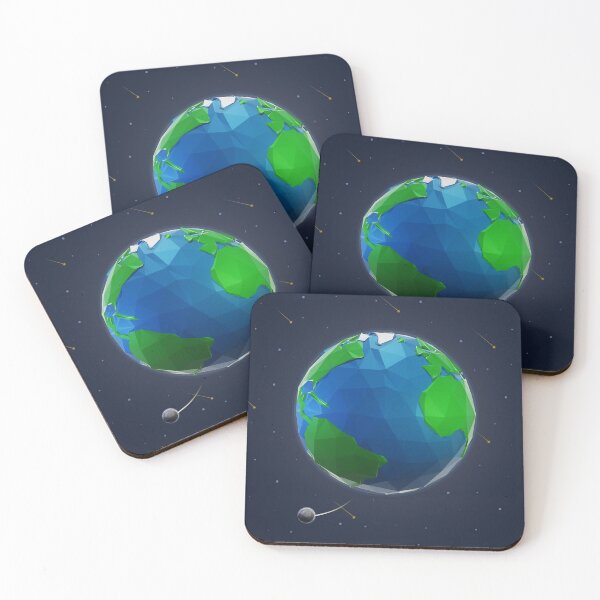 Item preview, Earth in Low Poly Style designed and sold by Pelopoly.