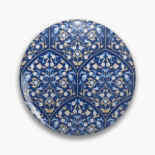 Item preview, Blue Flowers Pattern designed and sold by Anna Pogulyaeva.
