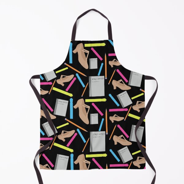 Item preview, theatre rehearsal essentials polka dots black background designed and sold by Ella's Doodles And Designs.