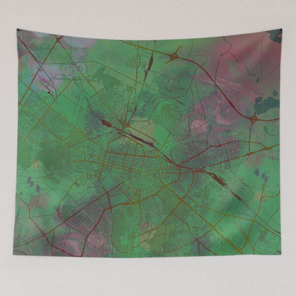 Item preview, Sofia Bulgaria Street Map Green Planet designed and sold by IvonDesign.