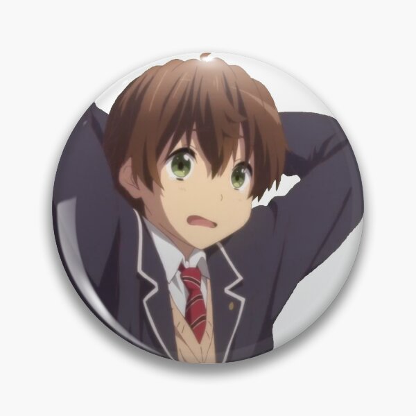 Item preview, Yuuta Anxious Hands Behind Head Sticker designed and sold by Moonsun3.