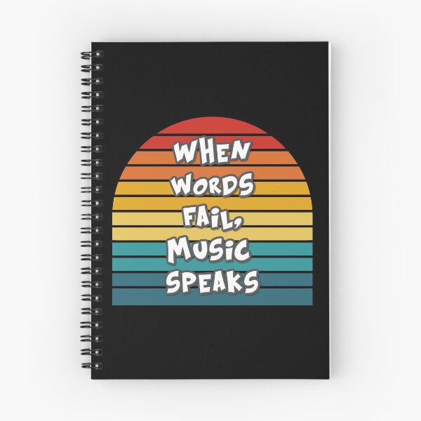 Item preview, Band Motto When Words Fail, Music Speaks designed and sold by ojdart.