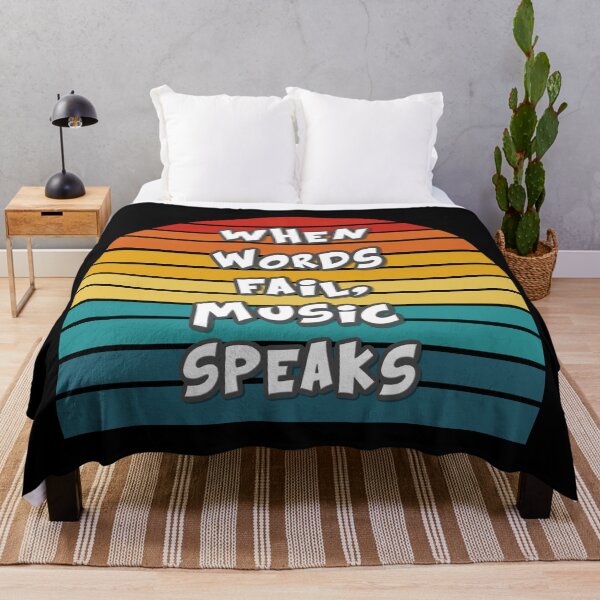 Item preview, Band Motto When Words Fail, Music Speaks designed and sold by ojdart.