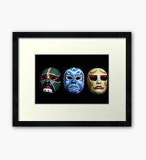 3 Ninjas Masken Gerahmtes Wandbild