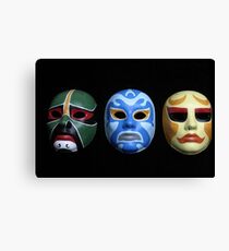 3 ninjas masks Canvas Print
