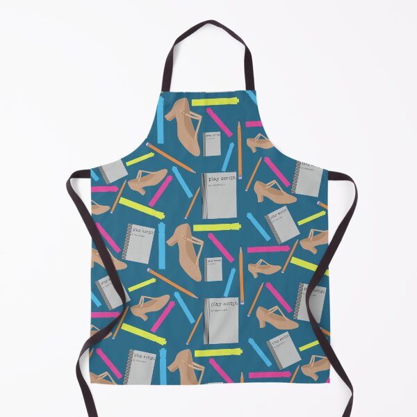Item preview, theatre rehearsal essentials polka dots teal blue background designed and sold by Ella's Doodles And Designs.