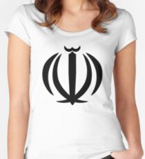 Emblem of Iran Women's Fitted Scoop T-Shirt